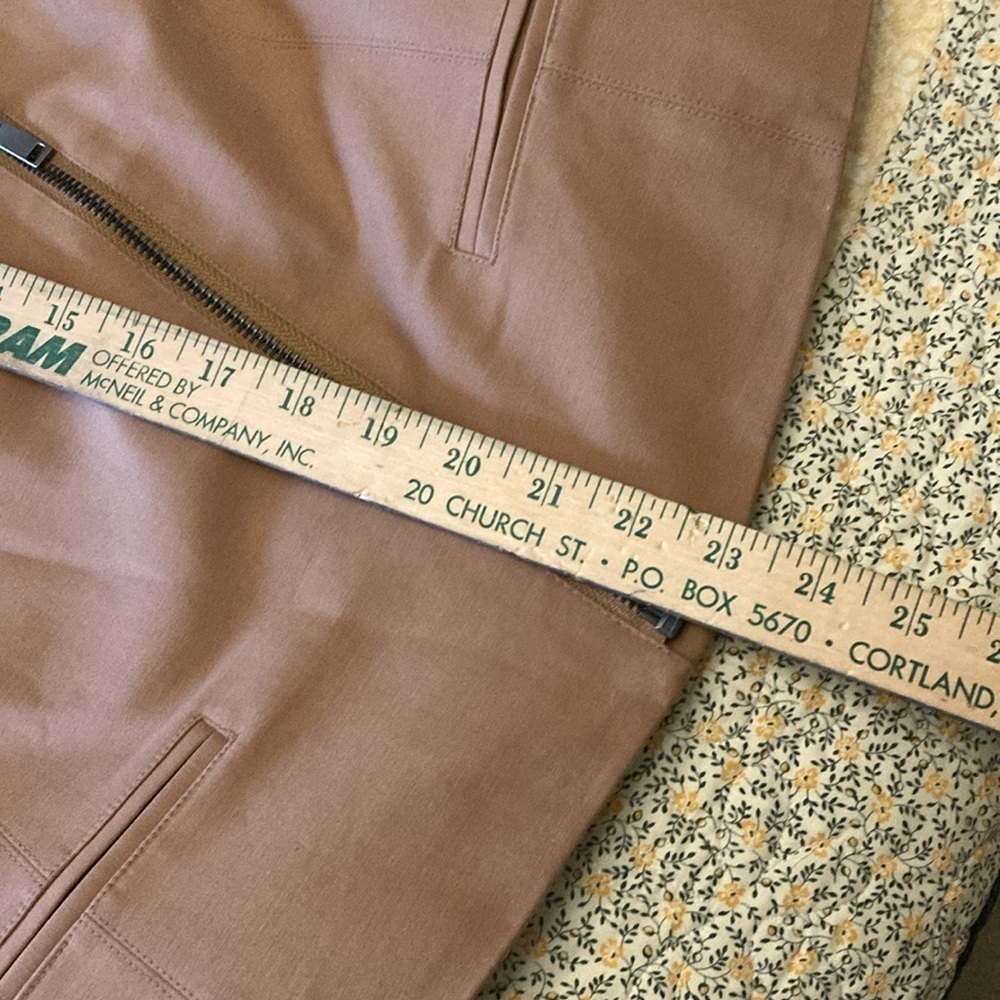 G by Giuliana Rancic crop jacket womens medium tan cotton blend lined - Picture 7 of 11